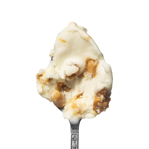 Lody o smaku waniili i karmelizowanych orzeszków