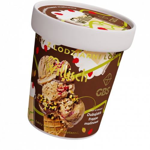 Lody o smaku Dubajskie frappe malinowe