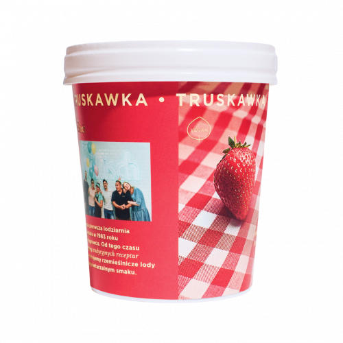 Lody o smaku truskawkowym