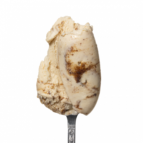 Lody mleczne o smaku ciastka z pomarańczą          i kremu orzechowo-kakaowego