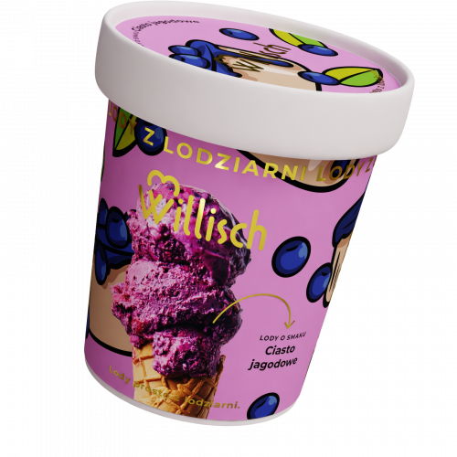 Lody o smaku Ciasto jagodowe