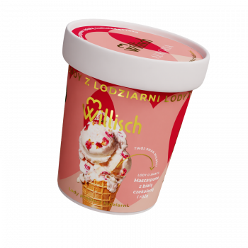 Lody o smaku Mascarpone z białą czekoladą i różą