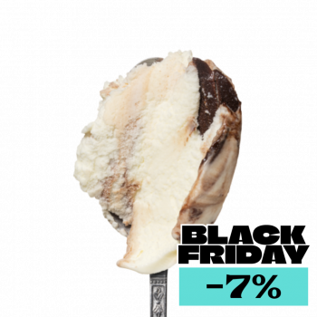 Lody o smaku Wanilia z kremem czekoladowo-orzechowym bez dodatku cukru