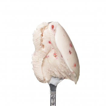 Lody mleczne o smaku o smaku Śmietanka z malinami