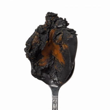 Lody o smaku BITCOIN (czarna wanilia z kajmakiem)