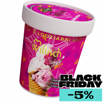 Lody o smaku Cejlońska czarna herbata z jagodą i czarną porzeczką