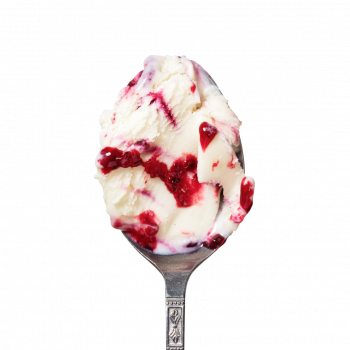 Lody o smaku jogurtu z czarną porzeczką o zwiększonej ilości białka bez dodatku cukru