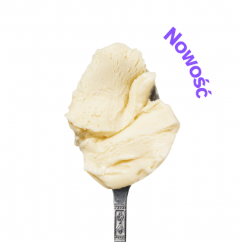 Lody o smaku solony migdał z ciastkiem
