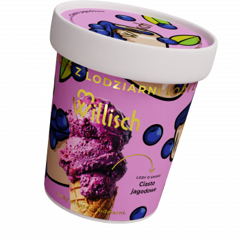 Lody o smaku Ciasto jagodowe