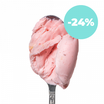 Lody o smaku Truskawki i białej czekolady